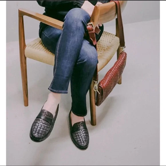 ROBERT ZUR  PETRA TRUE GLOVE LEATHER WOVEN DRIVING LOAFER - Picture 16 of 16